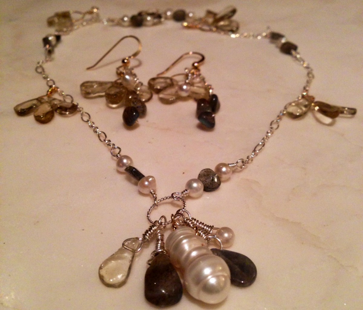 PearlLabradoriteCitrine