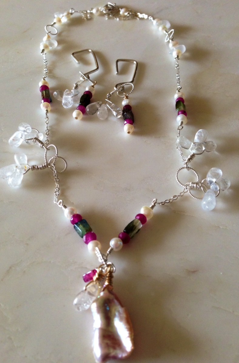 PinkBaroquePearlQuartzTourmalineRuby